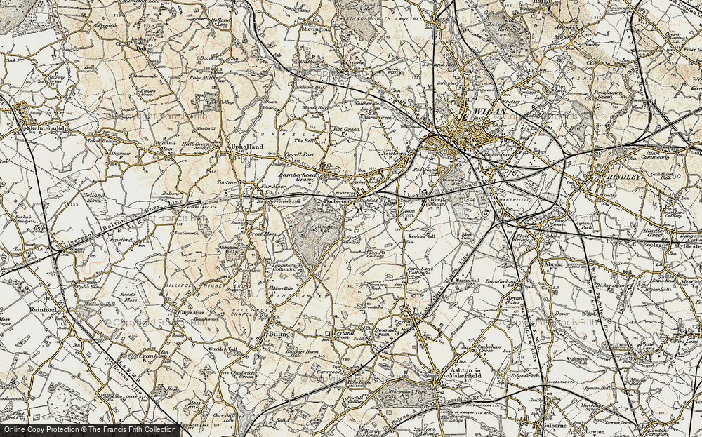 Old Map of Highfield, 1903 in 1903