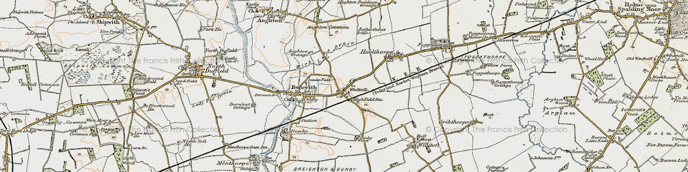 Old map of Highfield in 1903