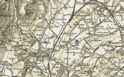 Old map of Bombo Burn in 1905-1906