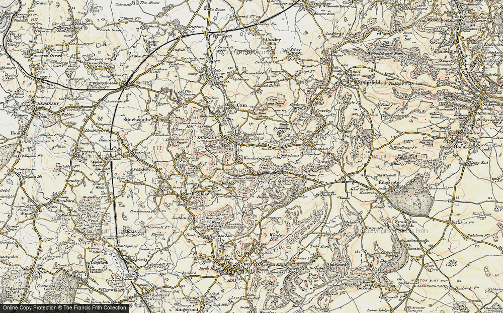 Old Map of Highfields, 1898-1900 in 1898-1900