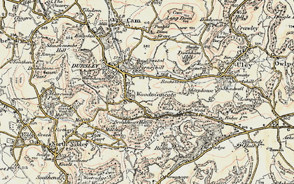 Old map of Highfields in 1898-1900