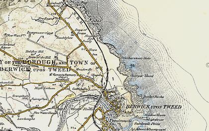 Old map of Brotherston's Hole in 1901-1903