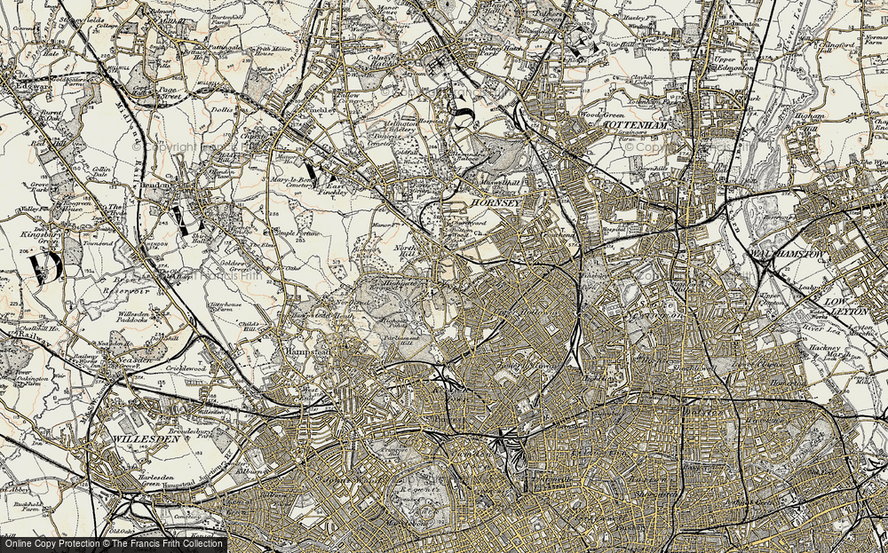 Old Map of Highgate, 1897-1898 in 1897-1898