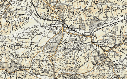 Old map of Highgate in 1898-1902