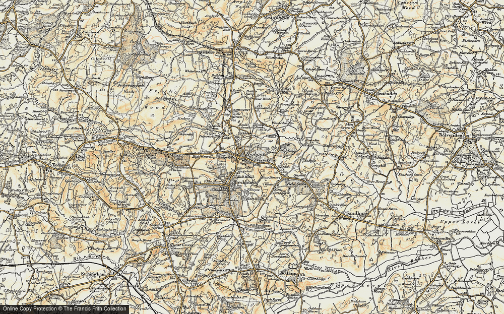 Old Map of Highgate, 1898 in 1898
