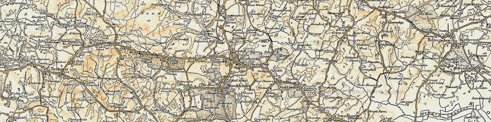 Old map of Highgate in 1898