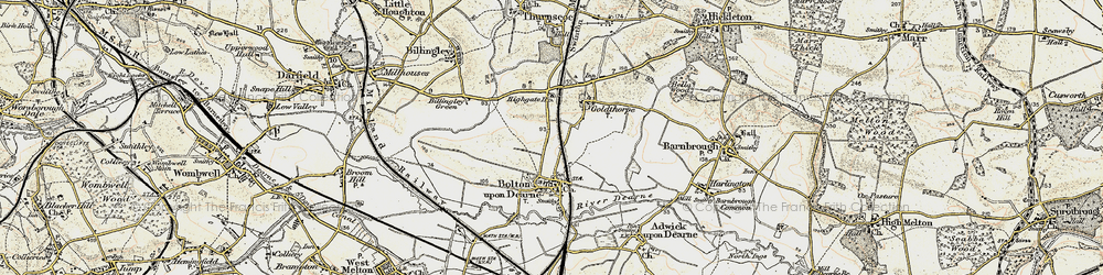 Old map of Highgate in 1903