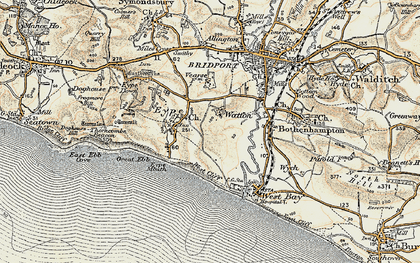 Old map of Highlands in 1899