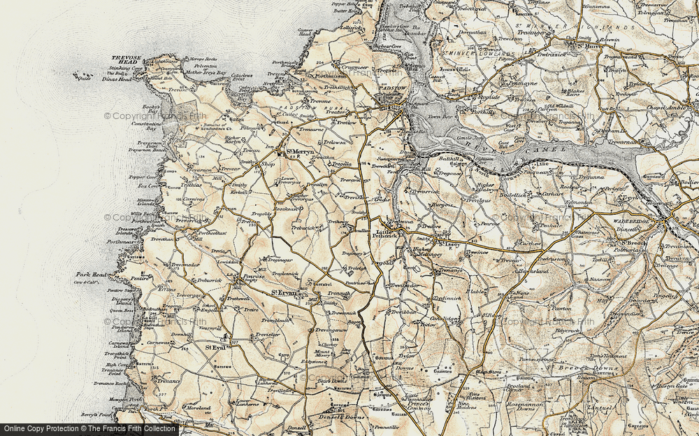 Old Map of Highlanes, 1900 in 1900