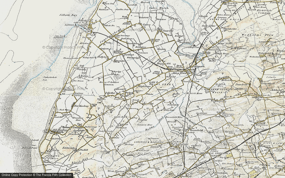Old Map of Highlaws, 1901-1904 in 1901-1904