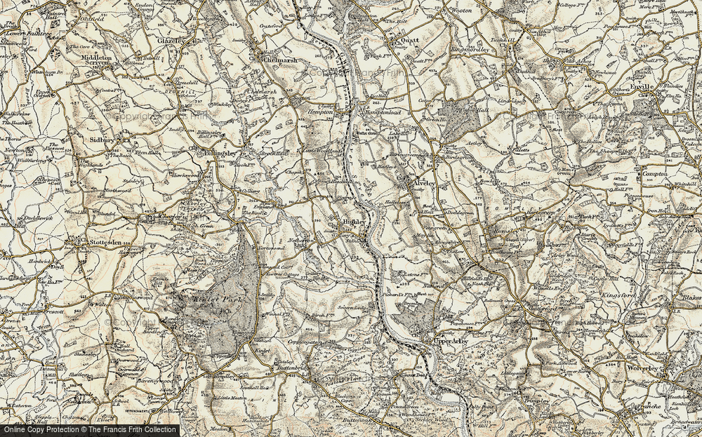 Old Map of Highley, 1901-1902 in 1901-1902