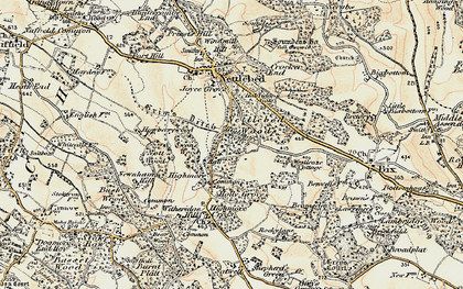 Old map of Westleaze Cottages in 1897-1900