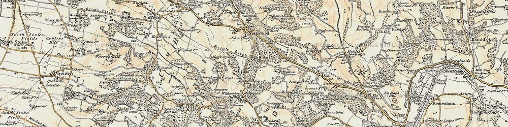 Old map of Westleaze Cott in 1897-1900