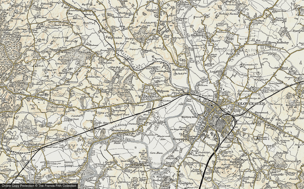 Old Map of Highnam, 1898-1900 in 1898-1900