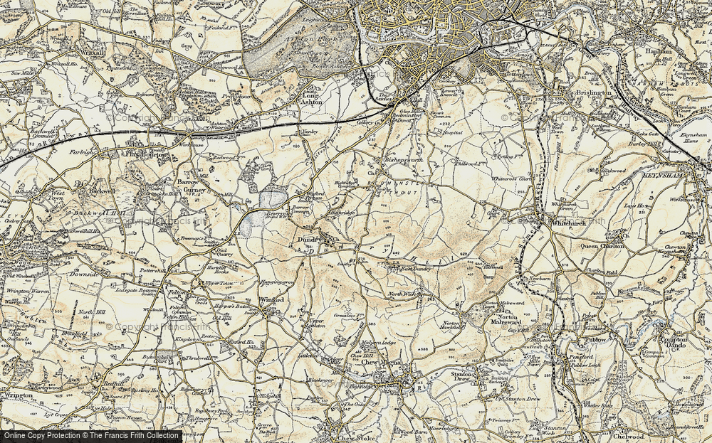 Old Map of Highridge, 1899 in 1899