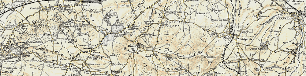 Old map of Highridge in 1899