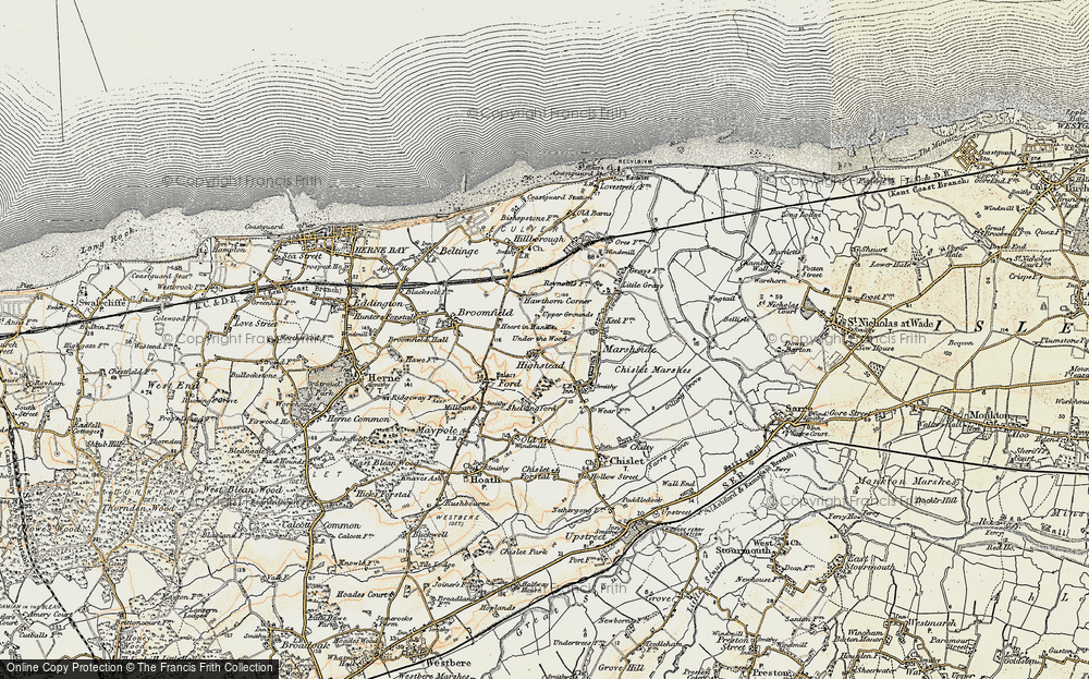 Old Map of Highstead, 1898-1899 in 1898-1899