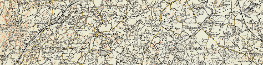 Old map of White Beech in 1897-1909