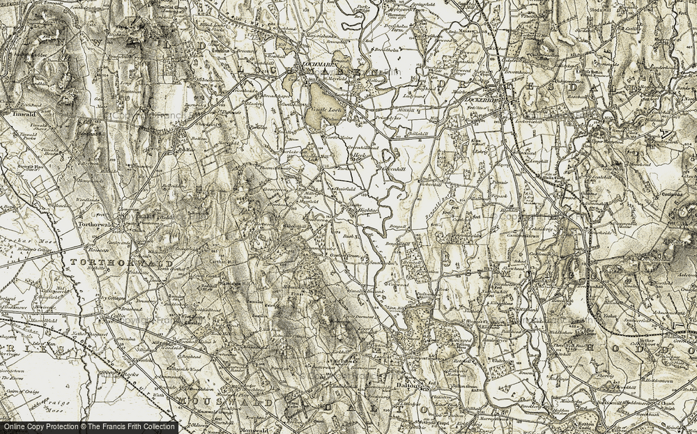 Old Map of Hightae, 1901-1904 in 1901-1904