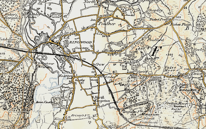 Old map of Hightown in 1897-1909
