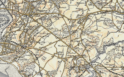 Old map of Hightown in 1897-1909