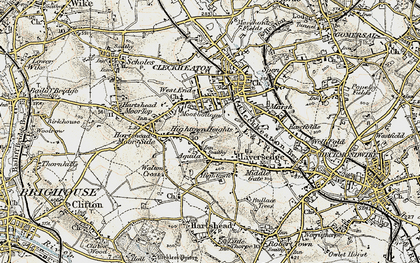 Old map of Hightown in 1903