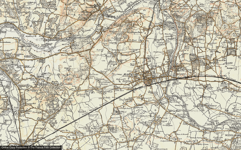 Old Map of Highway, 1897-1909 in 1897-1909