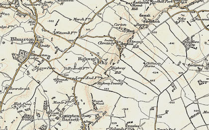 Old map of Highway in 1898-1899