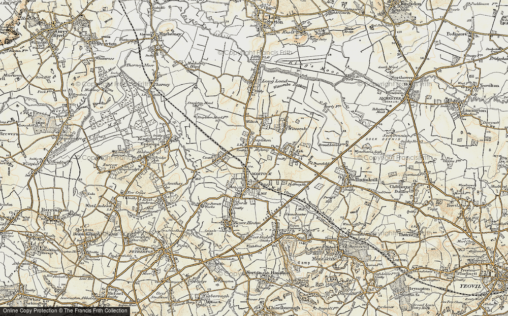 Old Map of Highway, 1898-1900 in 1898-1900