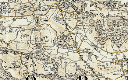 Old map of Butthouse in 1900-1901