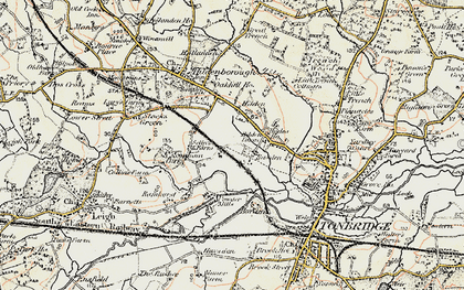 Old map of Hilden Park in 1897-1898