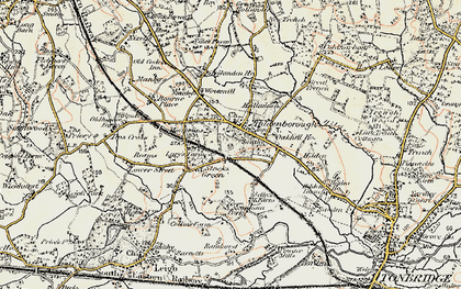 Old map of Hildenborough in 1897-1898