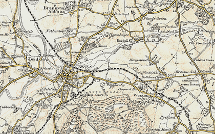 Old map of Hildersley in 1899-1900