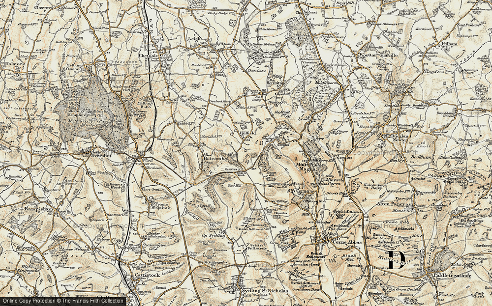 Old Map of Hilfield, 1899 in 1899