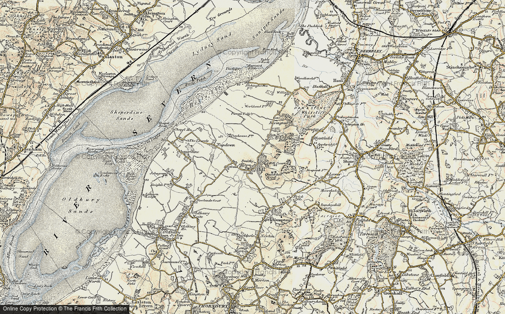 Old Map of Hill, 1899-1900 in 1899-1900