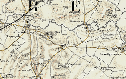 Old map of Hill in 1901-1902