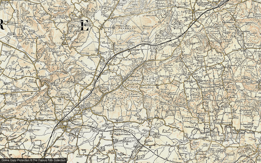Old Map of Hill Brow, 1897-1900 in 1897-1900
