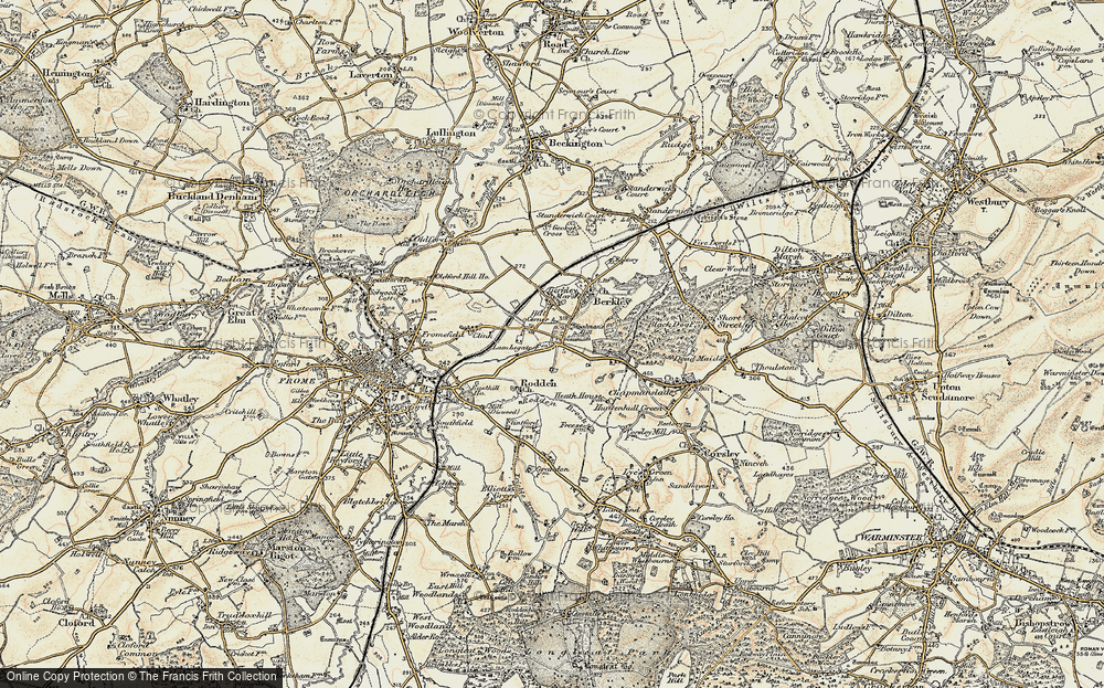 Old Map of Hill Corner, 1898-1899 in 1898-1899