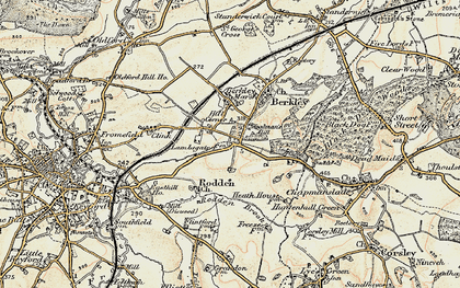 Old map of Hill Corner in 1898-1899
