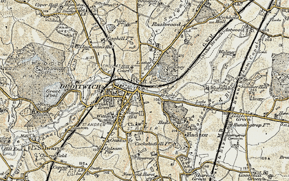 Old map of Hill End in 1899-1902