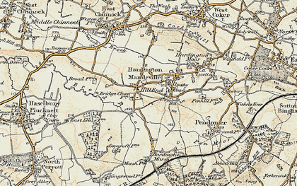 Old map of Hill End in 1899