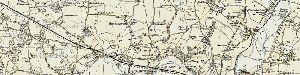 Old map of Hill Furze in 1899-1901