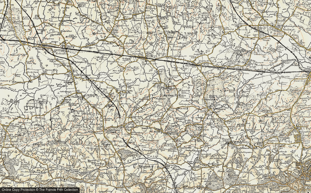 Old Map of Hill Hoath, 1898 in 1898