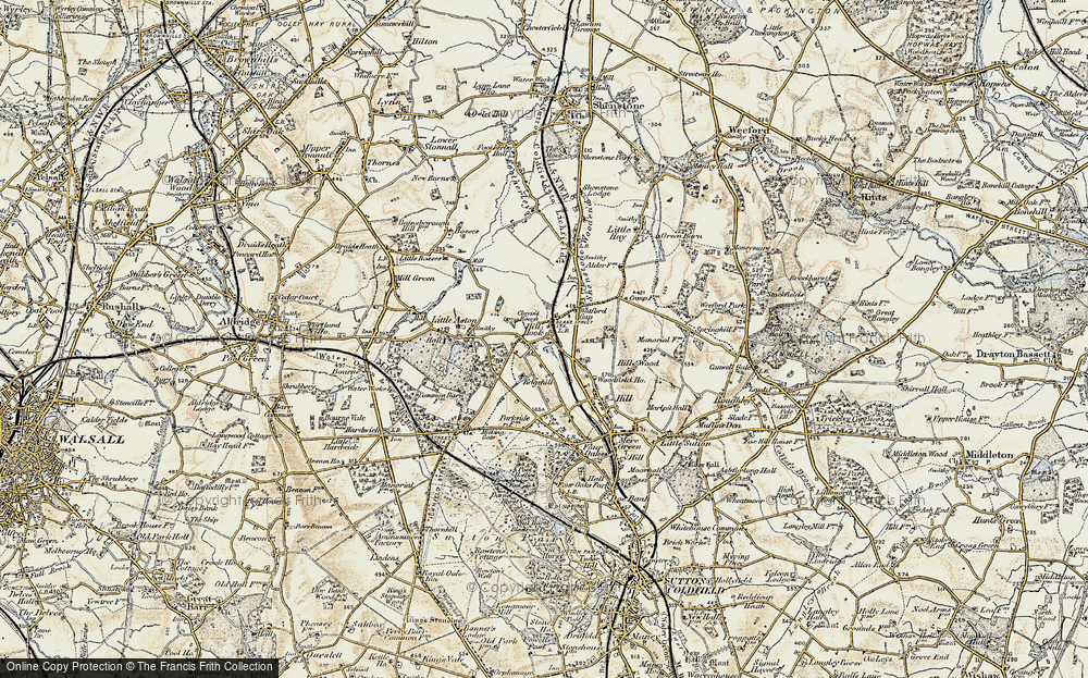 Old Map of Hill Hook, 1902 in 1902