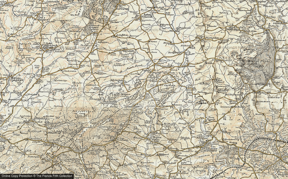 Old Map of Hill Houses, 1901-1902 in 1901-1902