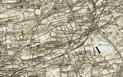 Old map of Beath Bleachfield in 1903-1906