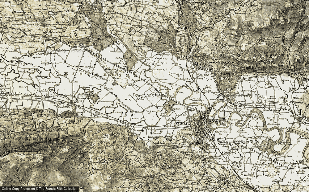 Old Map of Historic Map covering Blackdub in 1904-1907