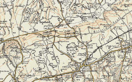 Old map of Betsom's Hill in 1897-1902