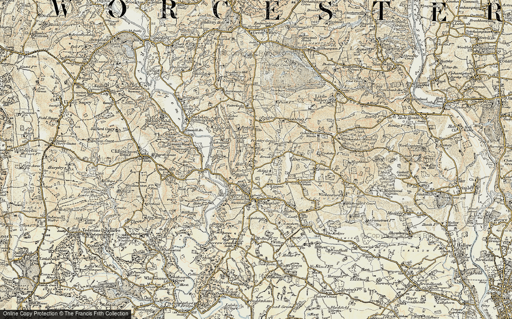 Old Map of Hill Side, 1899-1902 in 1899-1902