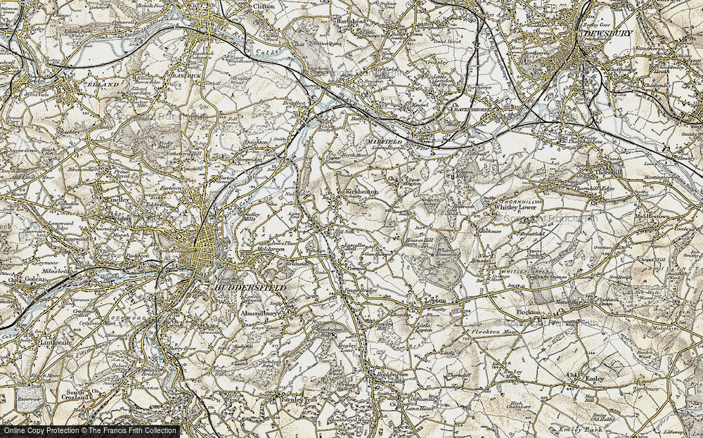 Old Map of Hill Side, 1903 in 1903